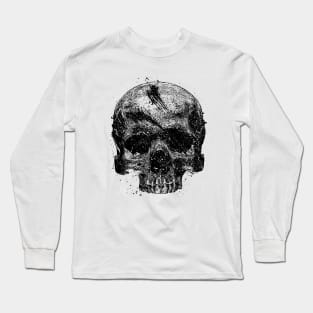 Skull grunge Long Sleeve T-Shirt